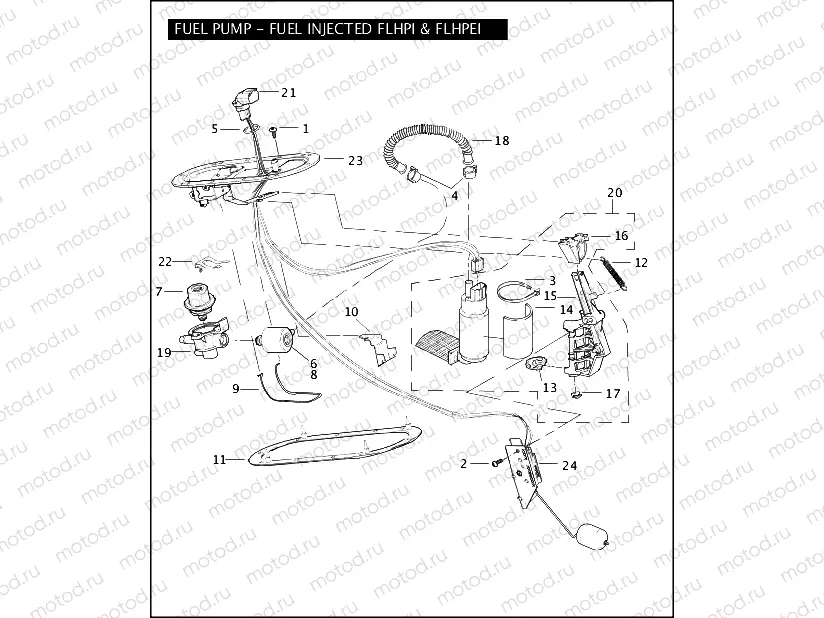 FUEL PUMP - FUEL INJECTED FLHPI & FLHPEI