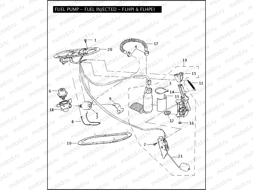 FUEL PUMP - FUEL INJECTED FLHPI & FLHPEI