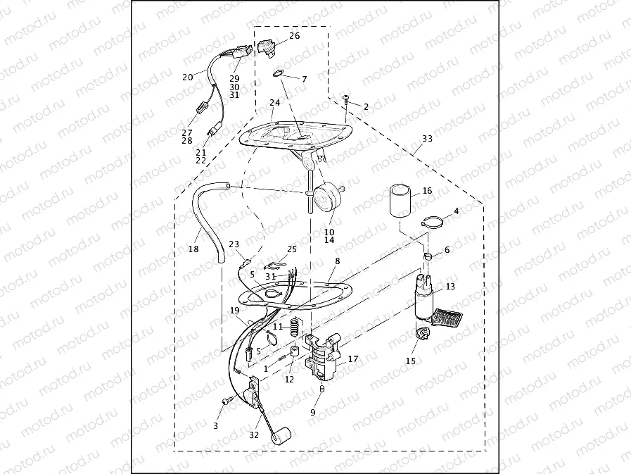 FUEL PUMP, FUEL INJECTED - FLHRI & FLHRCI