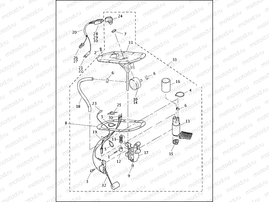 FUEL PUMP, FUEL INJECTED - FLHRI & FLHRCI