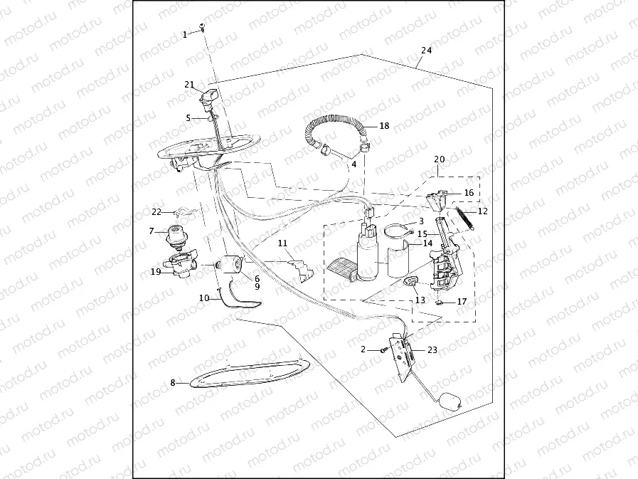 FUEL PUMP, FUEL INJECTED - FLHRI & FLHRCI