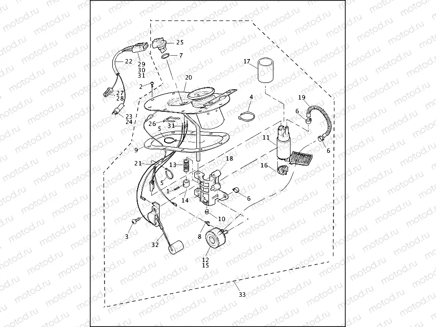 FUEL PUMP, FUEL INJECTED - FLHTCUI, FLHTCI & FLTRI