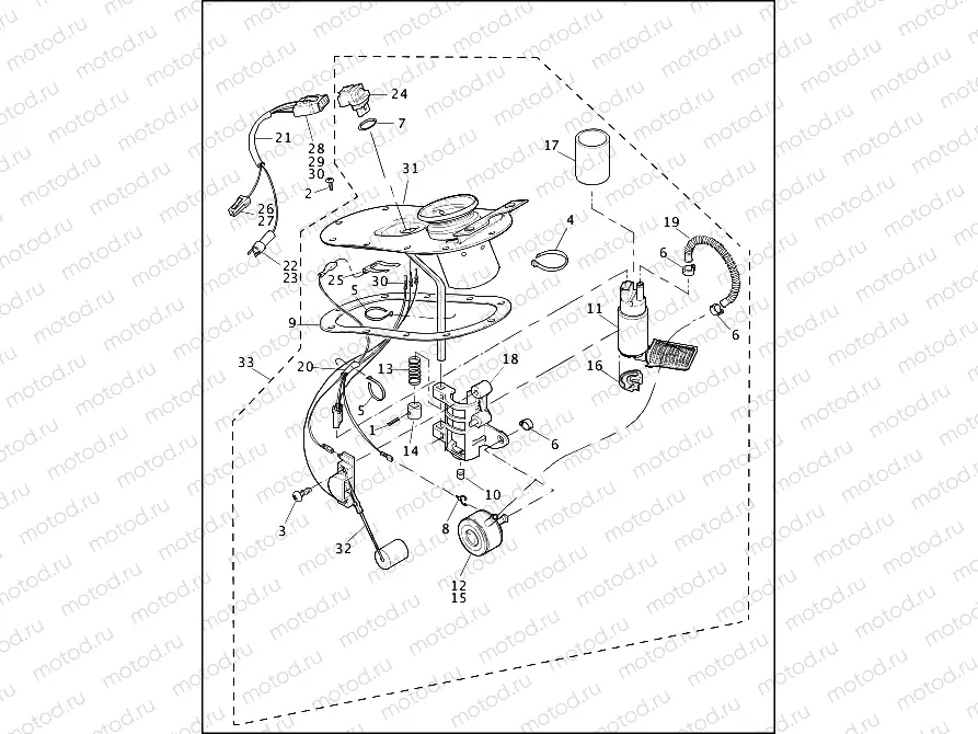 FUEL PUMP, FUEL INJECTED - FLHTCUI, FLHTCI & FLTRI