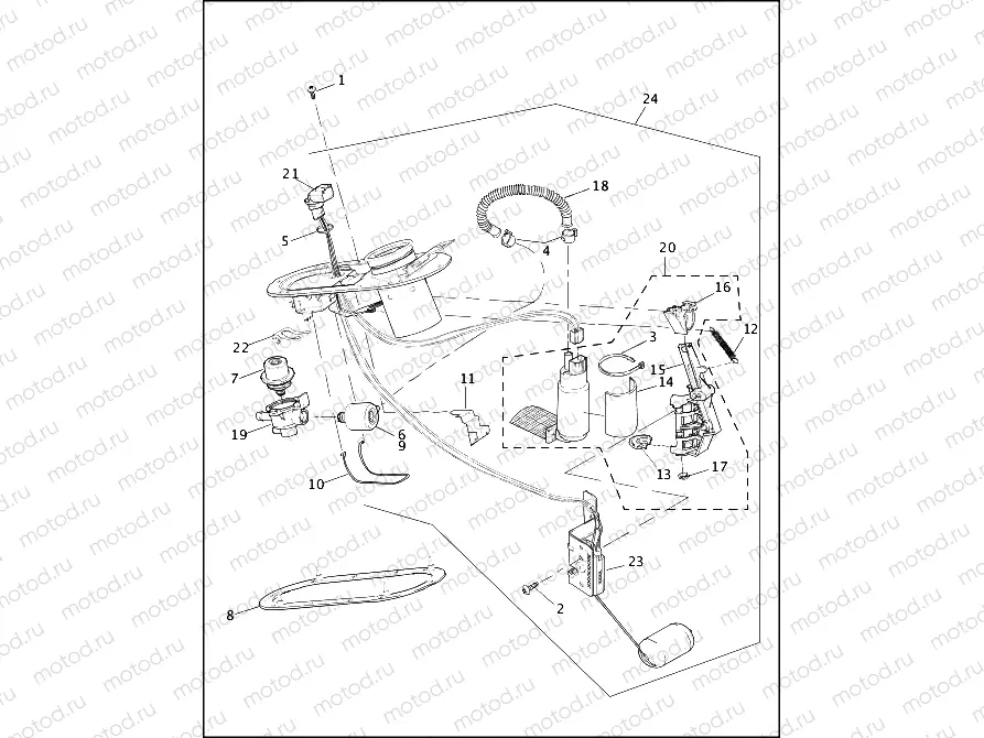 FUEL PUMP, FUEL INJECTED - FLHTCUI, FLHTCI & FLTRI