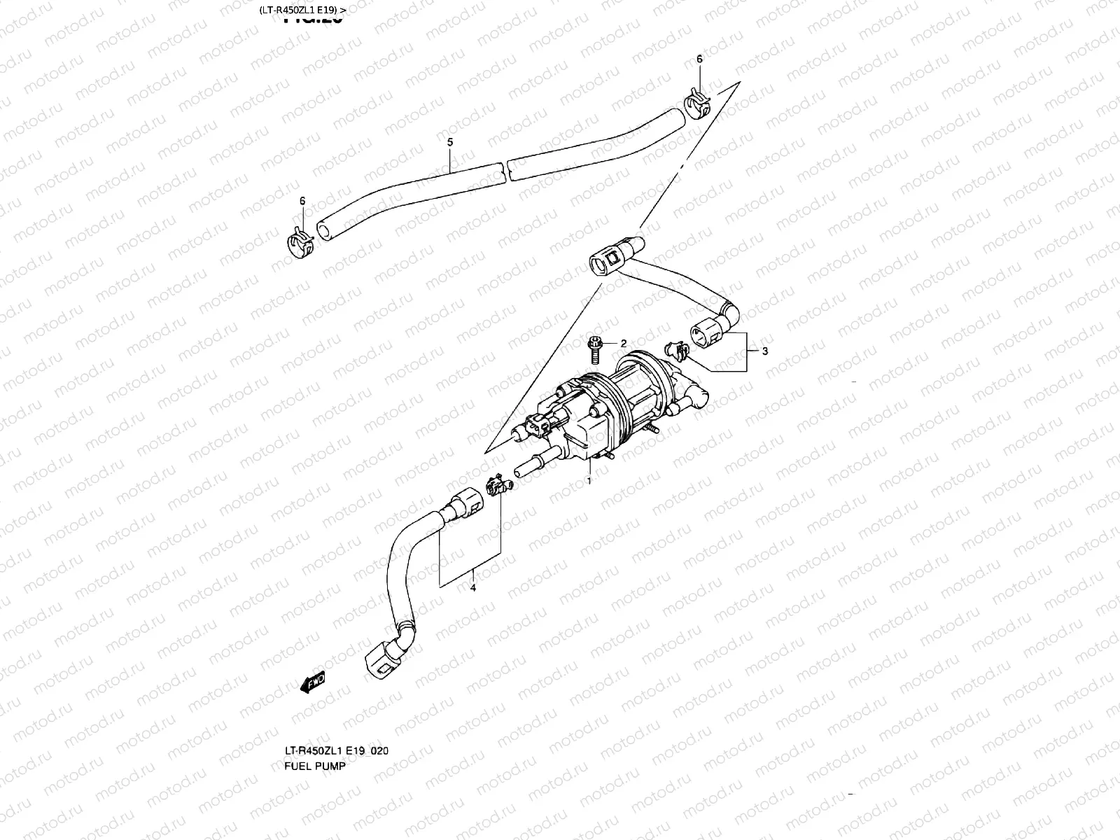 FUEL PUMP (LT-R450ZL1 E19)