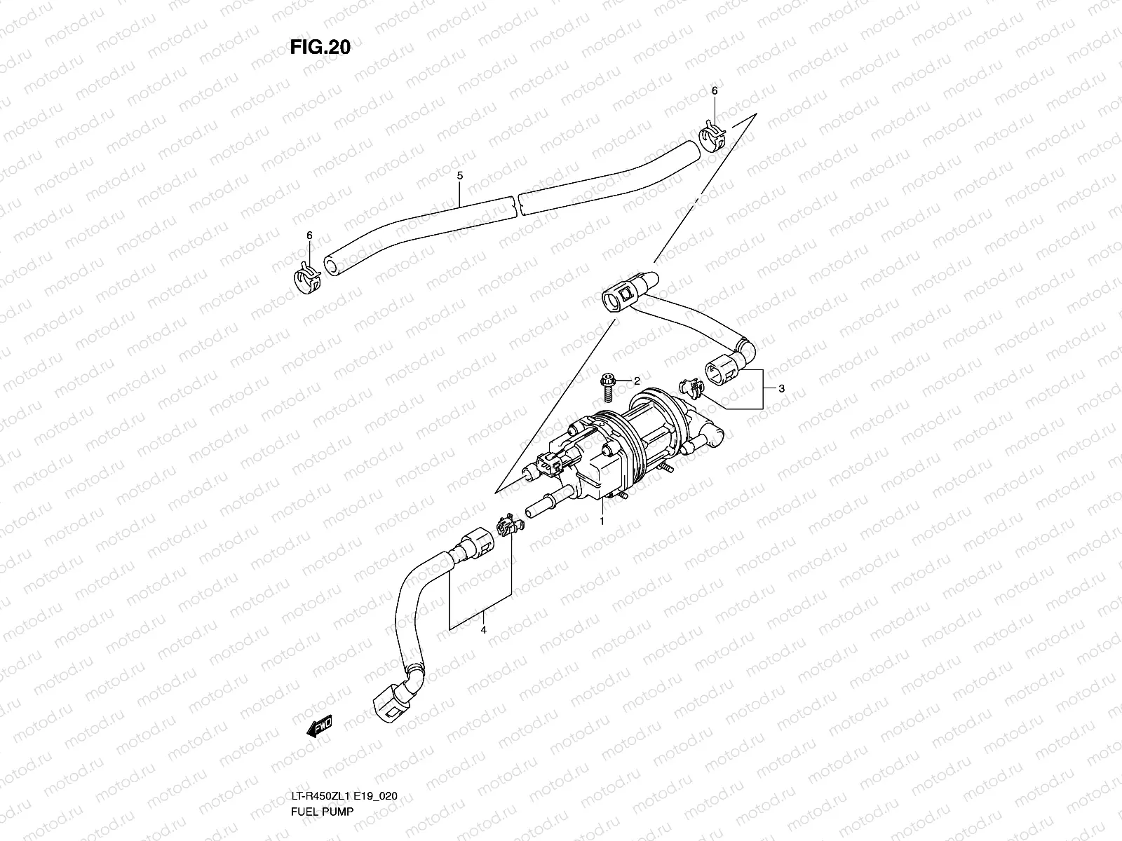 FUEL PUMP (LT-R450ZL1 E19)