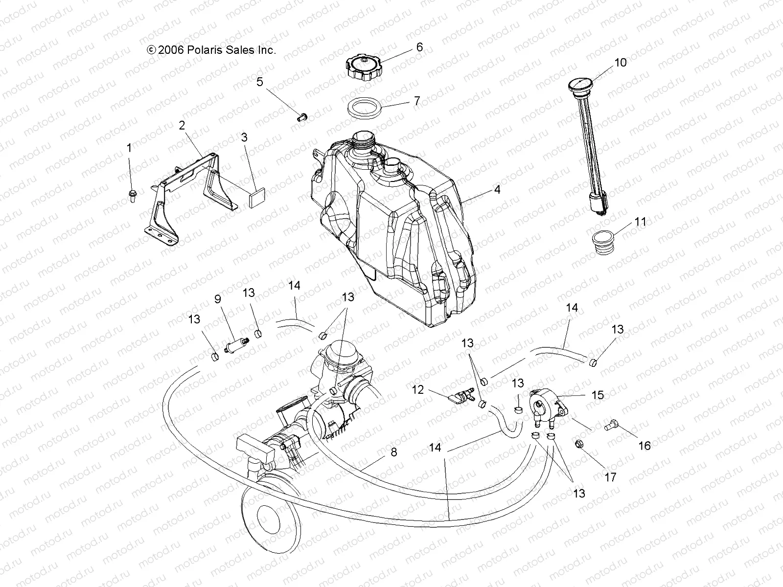 FUEL SYSTEM - A07LB27FA/LH27FB (49ATVFUEL07HAWKI) | FUEL SYSTEM - A07LB27FA/LH27FB (49ATVFUEL07HAWKI)