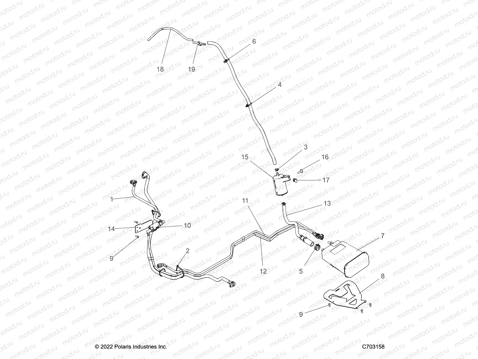 FUEL SYSTEM | FUEL SYSTEM, FUEL LINES, EVAP - Z22RGE2KBG/RGK2BN (C0703873)