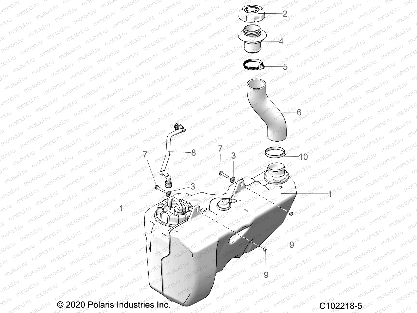 FUEL SYSTEM | FUEL SYSTEM, FUEL TANK - A22SVA85A3 (C102218-5)