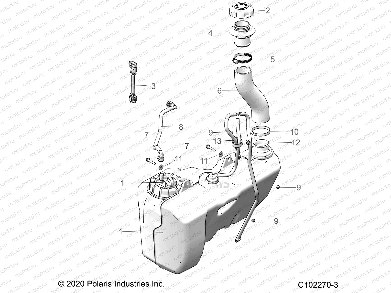 FUEL SYSTEM | FUEL SYSTEM, FUEL TANK - A22SVE95KK (C102270-3)