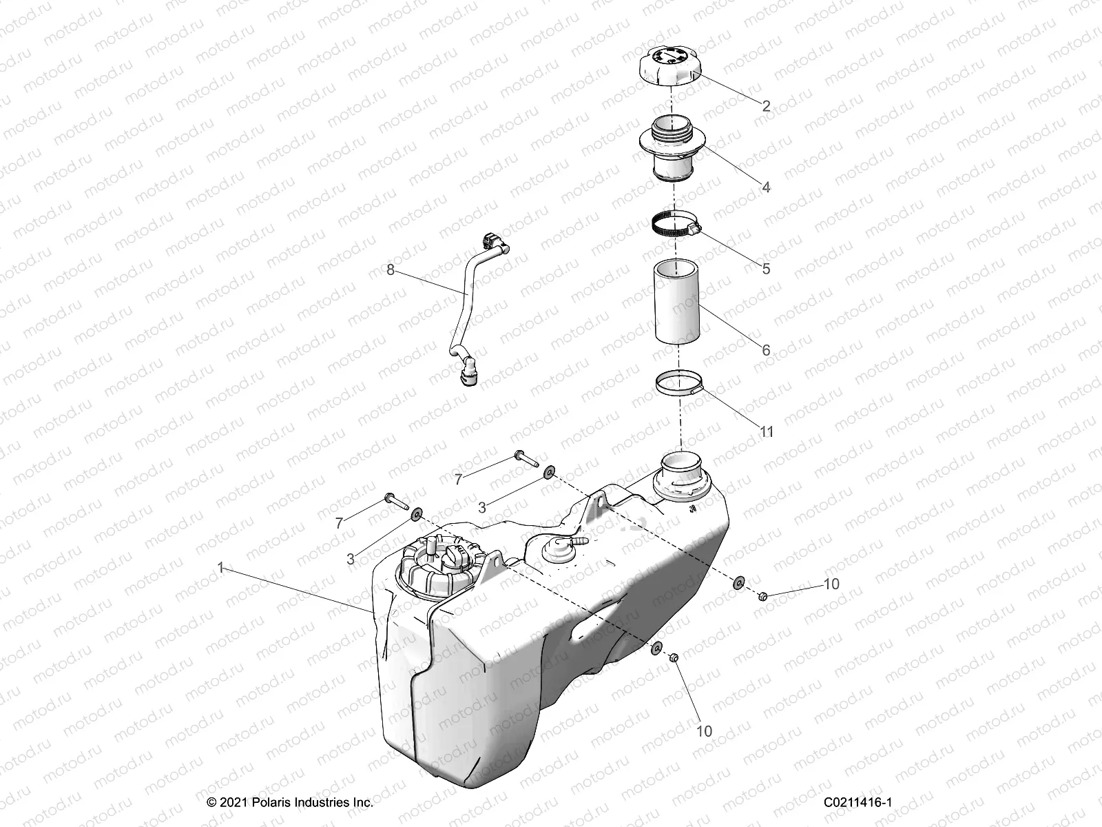 FUEL SYSTEM | FUEL SYSTEM, FUEL TANK - A23SLE95FK/S95CK/S95FK (C0211416-1)