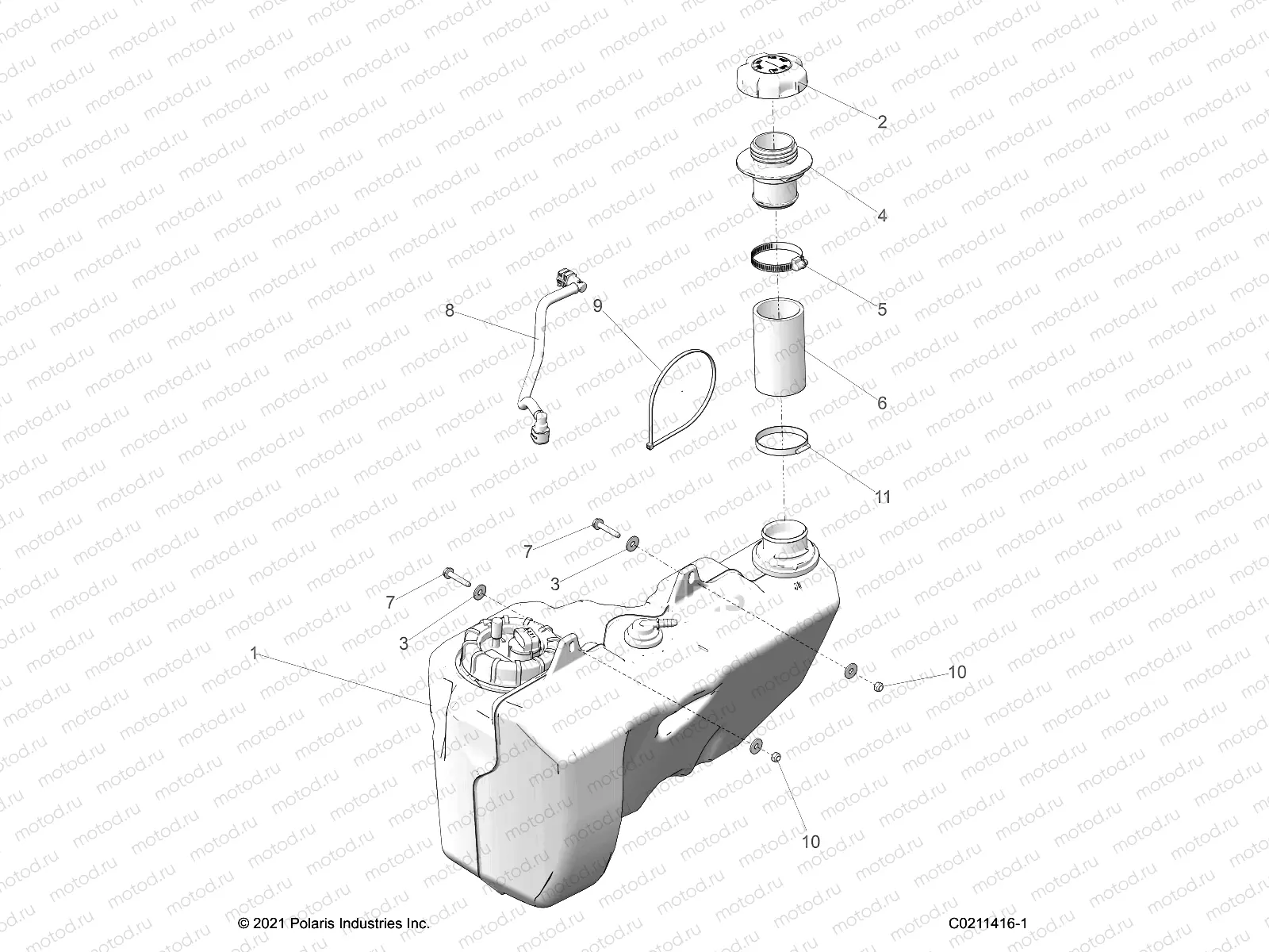 FUEL SYSTEM | FUEL SYSTEM, FUEL TANK - A23SLE95PK (C0211416-1)