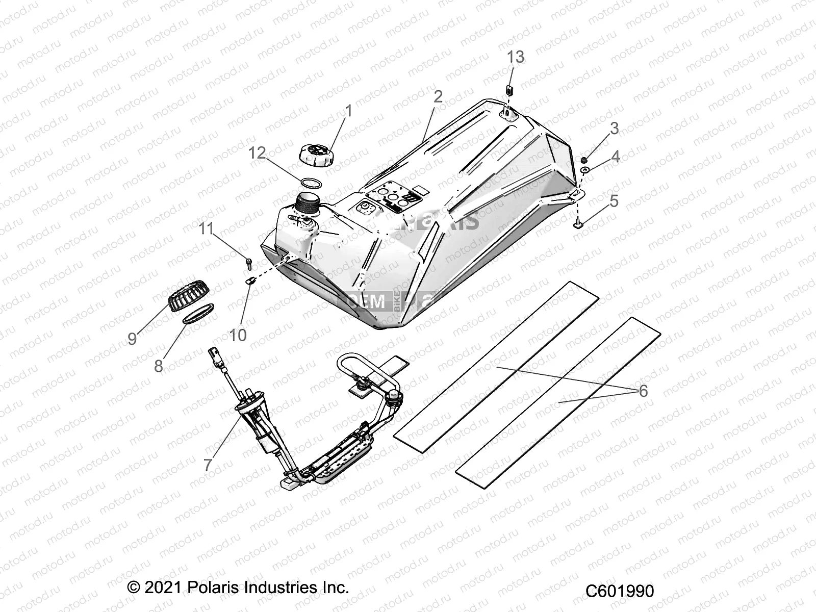 FUEL SYSTEM | FUEL SYSTEM, FUEL TANK AND PUMP - S22TGG8RS/TGY8RS ALL OPTIONS (C601990)