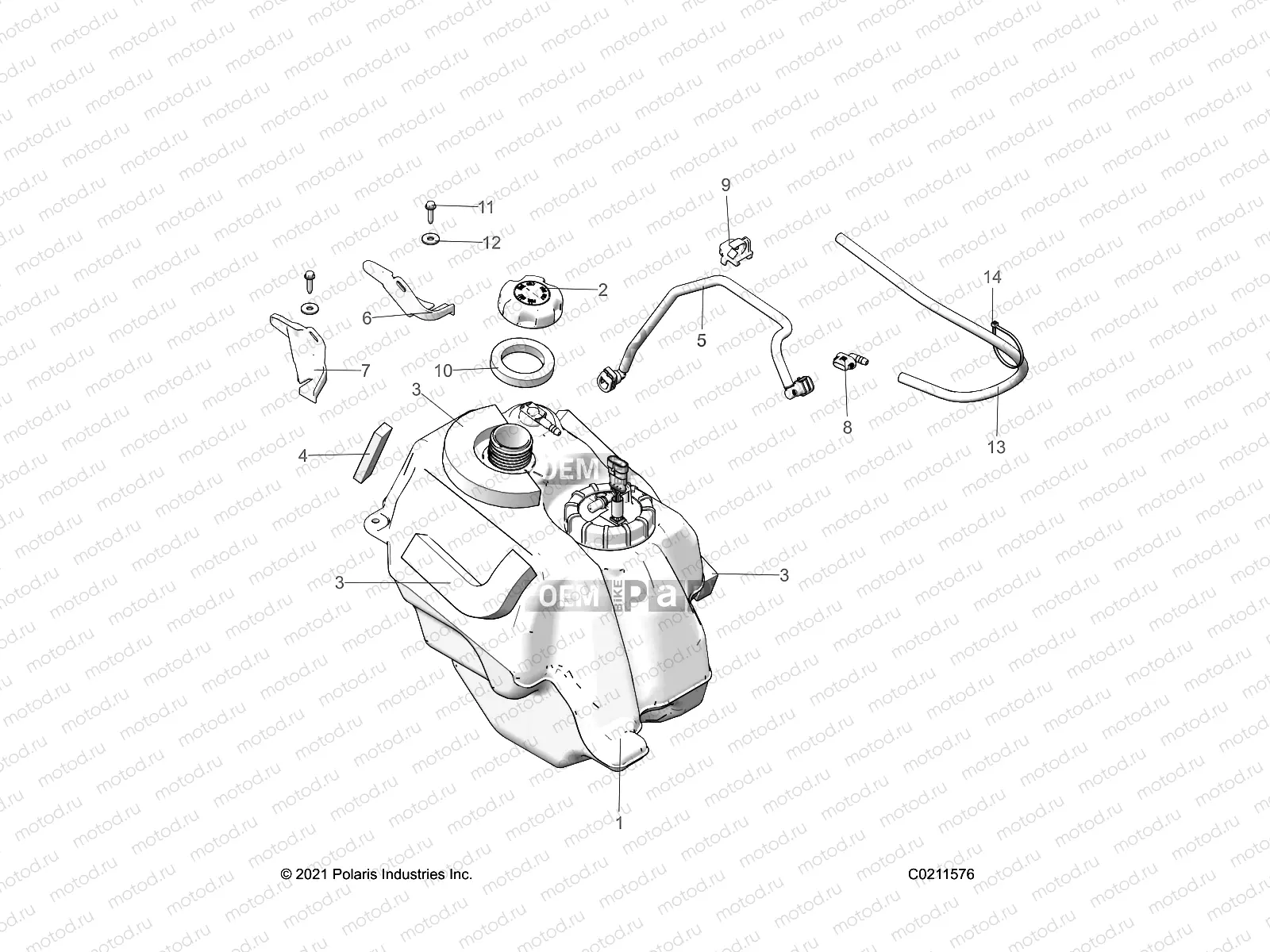 FUEL SYSTEM | FUEL SYSTEM, FUEL TANK ASM. - A22SHR57AJ (C0211576)