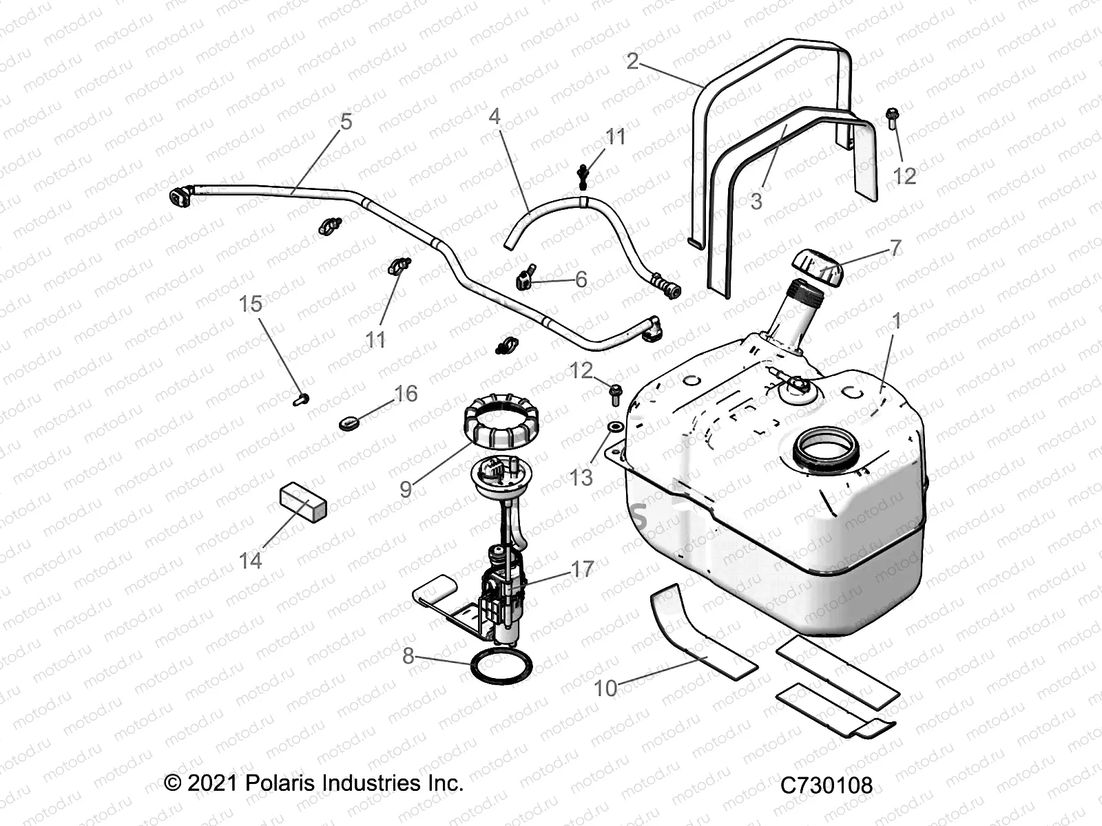 FUEL SYSTEM | FUEL SYSTEM, FUEL TANK ASM. - R23MAA57F1/SC9/CK/F1/F9 (C730108)