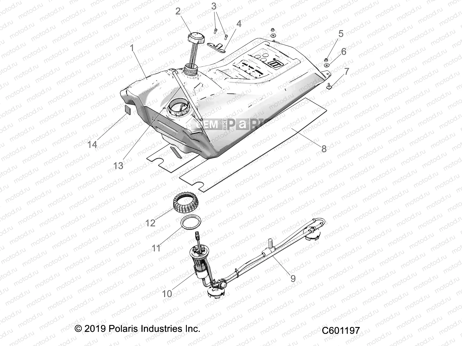 FUEL SYSTEM | FUEL SYSTEM, FUEL TANK ASM. - S20CBA6GSL (C601197)