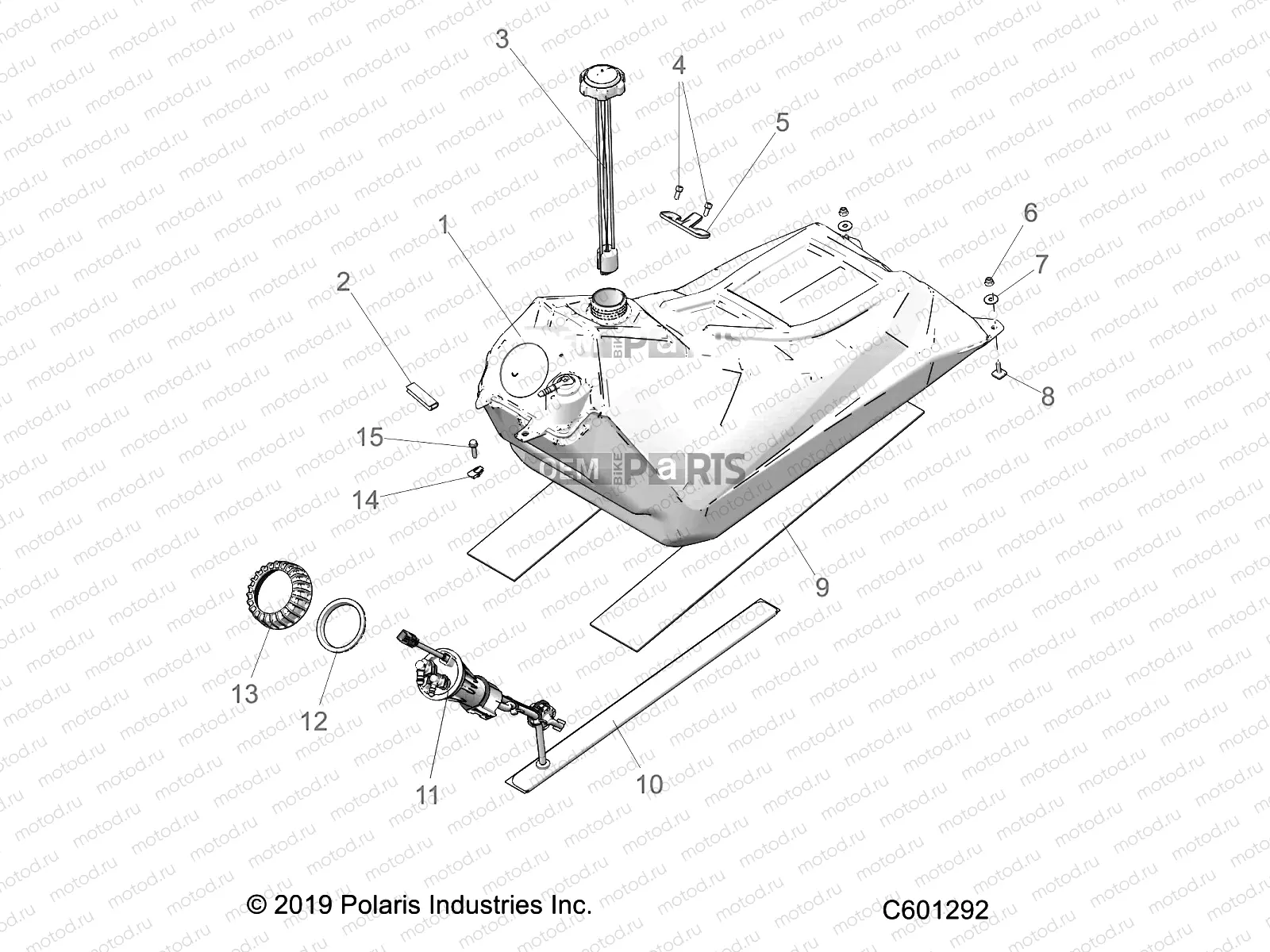 FUEL SYSTEM | FUEL SYSTEM, FUEL TANK ASM. - S20EFS8PS ALL OPTIONS (C601292)