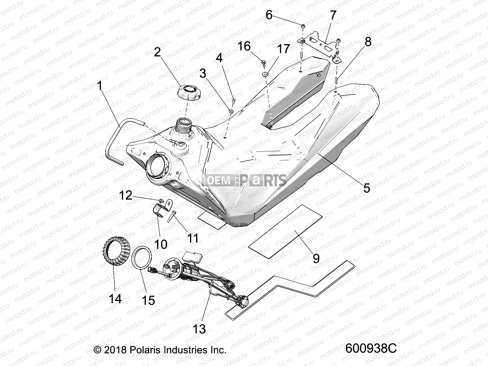 FUEL SYSTEM | FUEL SYSTEM, FUEL TANK ASM. - S21EKL8RS ALL OPTIONS (600938C)