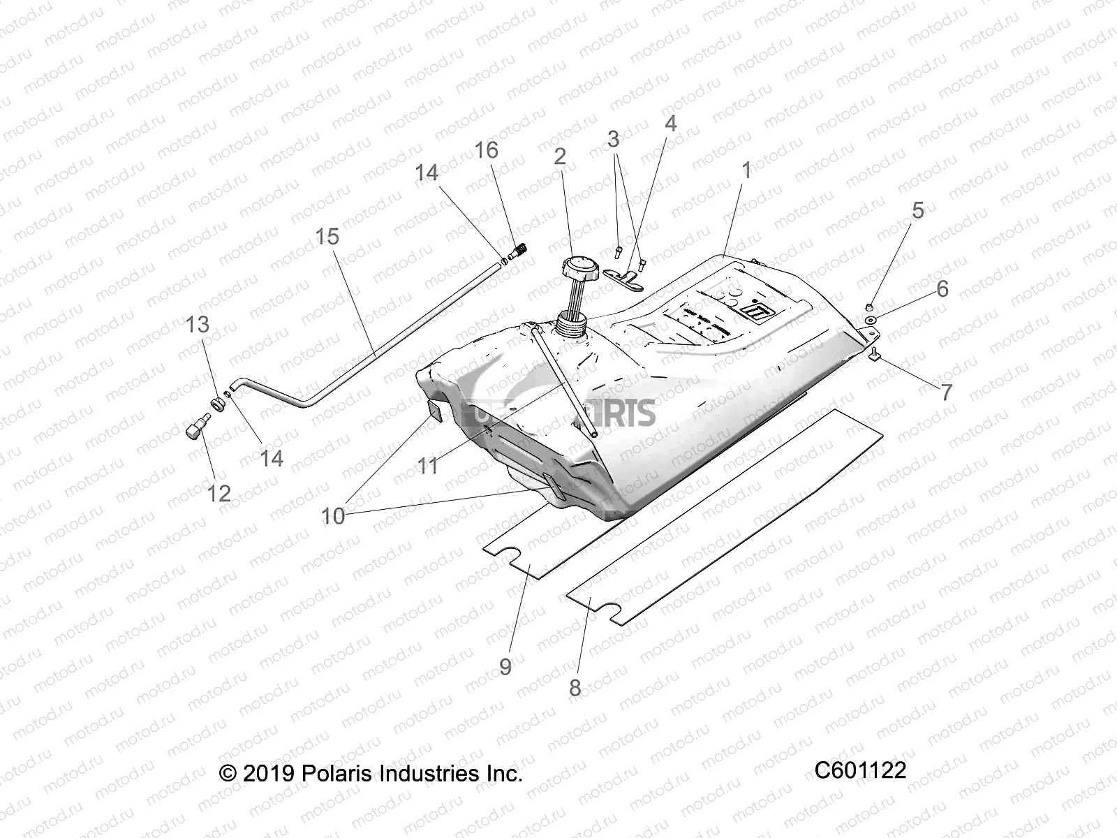 FUEL SYSTEM | FUEL SYSTEM, FUEL TANK ASM. - S22CFF5TSL (C601122)