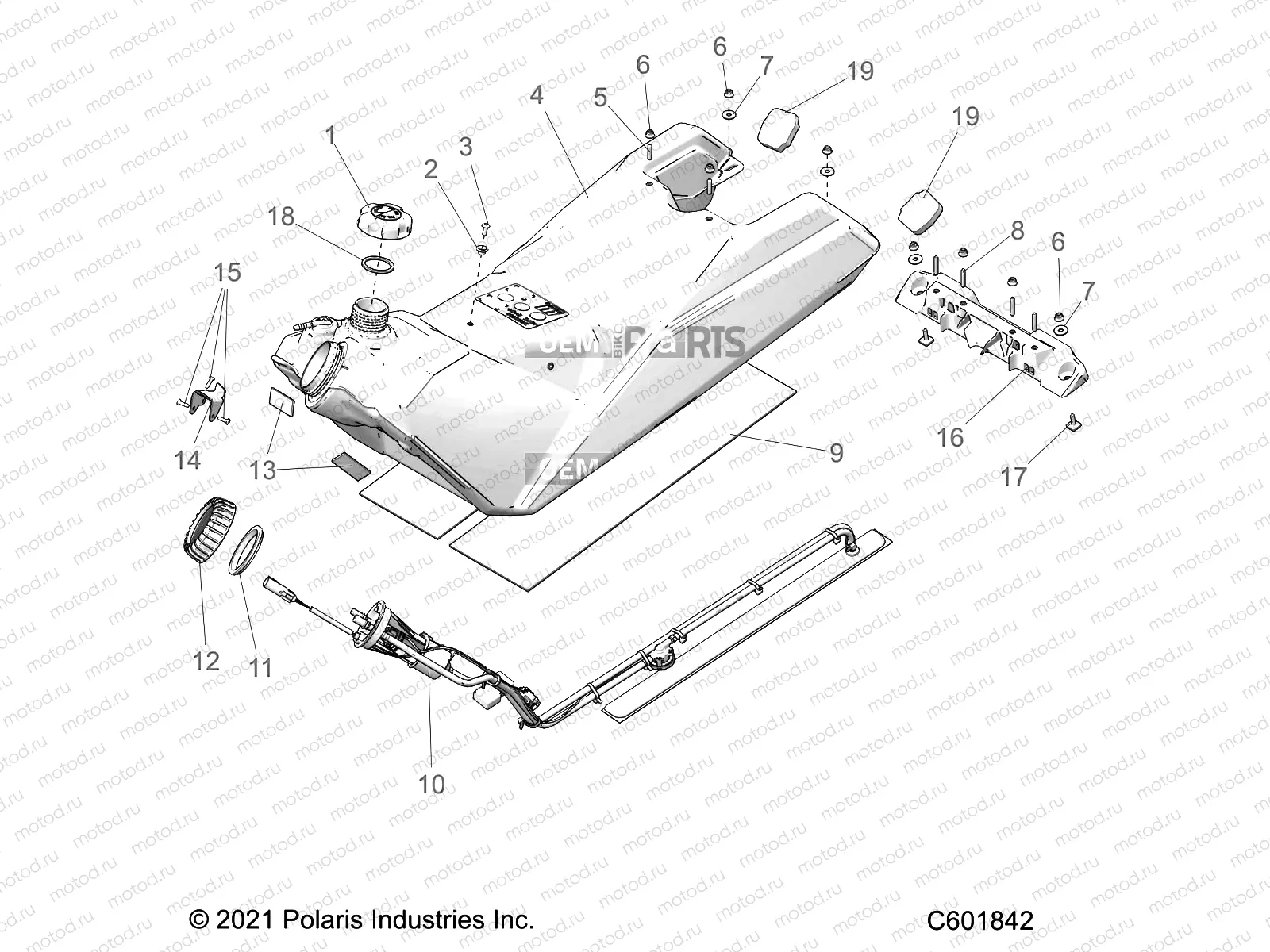 FUEL SYSTEM | FUEL SYSTEM, FUEL TANK ASM. - S22TDL6KSA (C601634)