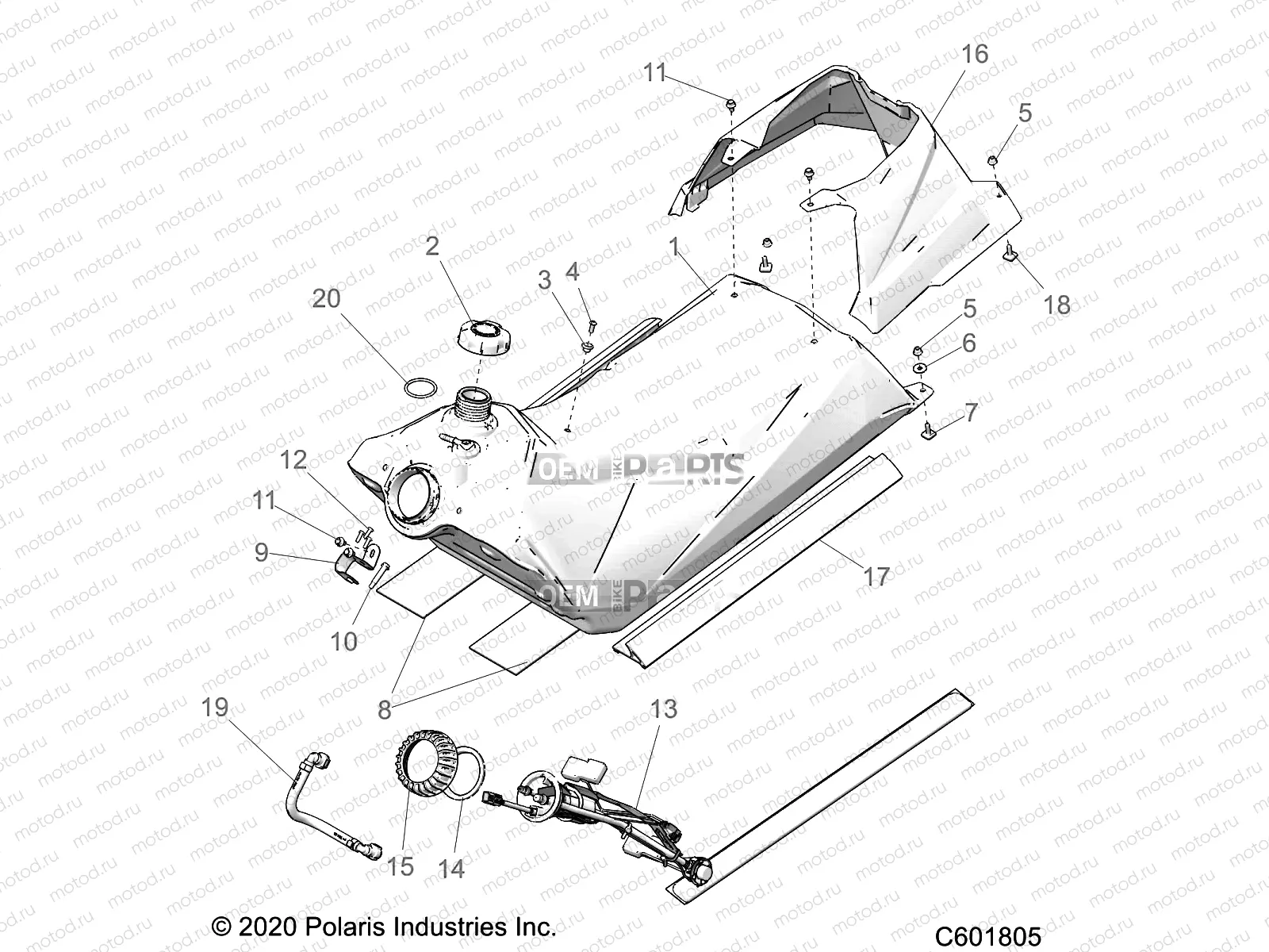FUEL SYSTEM | FUEL SYSTEM, FUEL TANK ASM. - S23FJE9FS/9FE ALL OPTIONS (C601805)