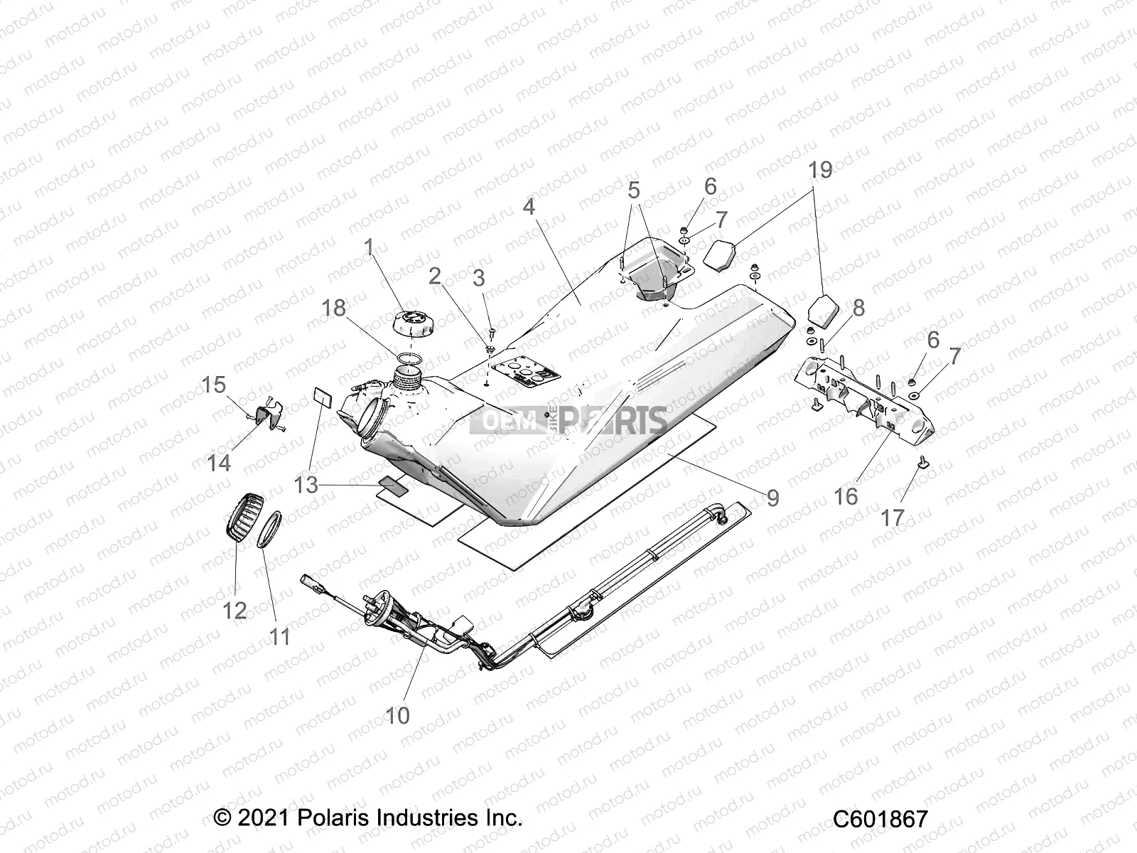 FUEL SYSTEM | FUEL SYSTEM, FUEL TANK ASM. - S23TDP8RS (C601867)
