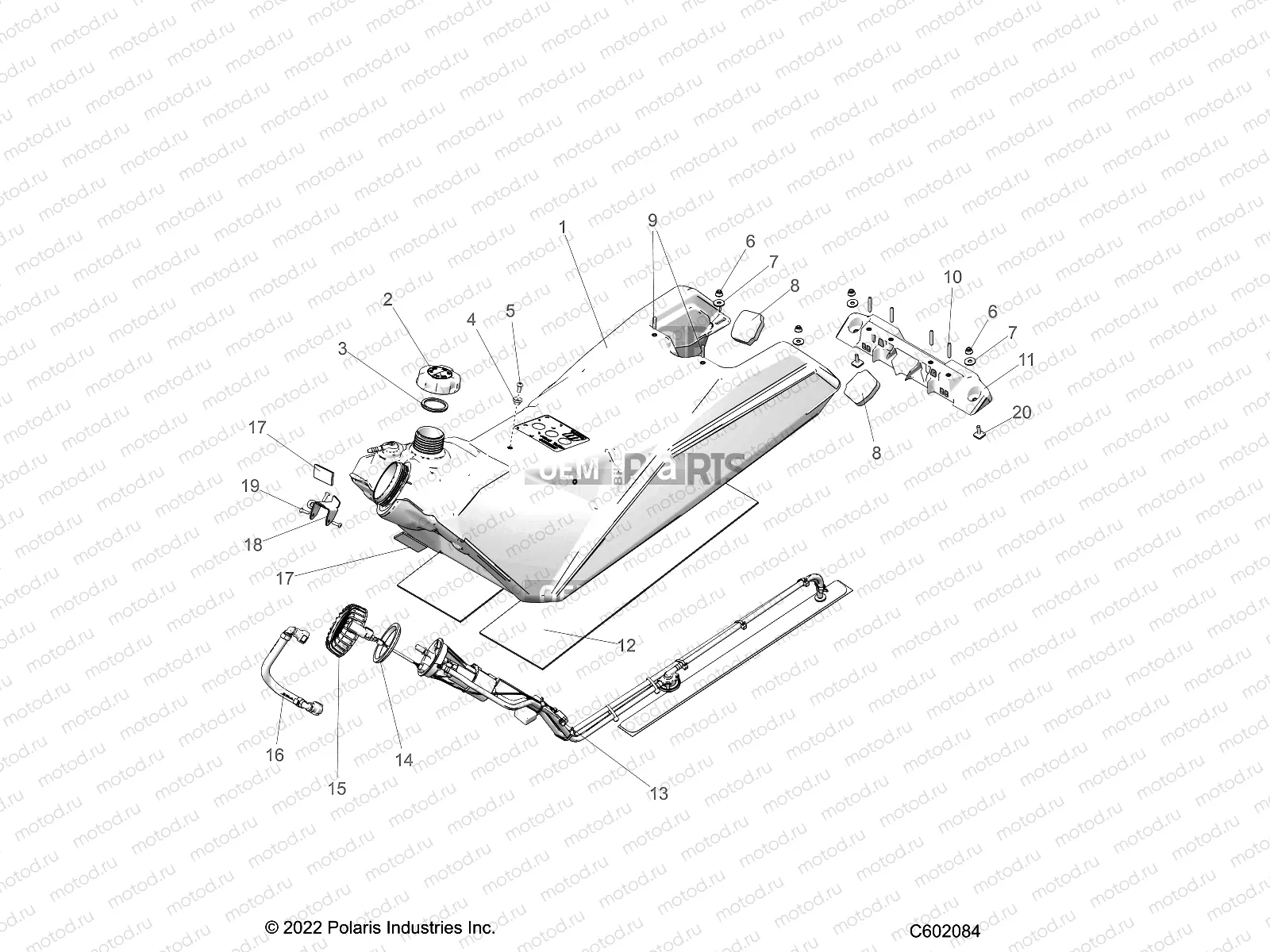 FUEL SYSTEM | FUEL SYSTEM, FUEL TANK ASM. - S23TKP9FS (C602084)
