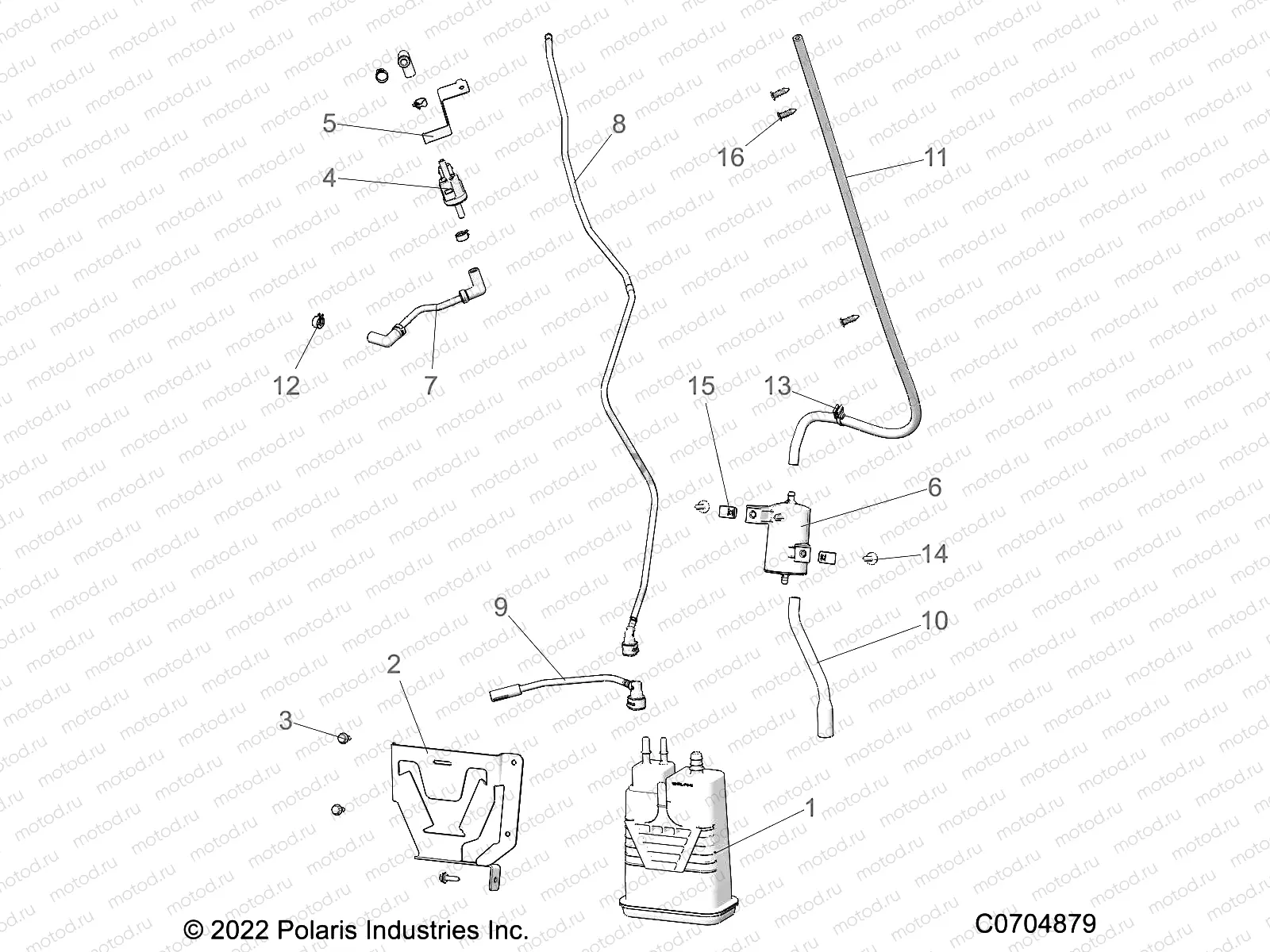 FUEL SYSTEM | FUEL SYSTEM, FUEL TANK, EVAP - R22RSB99BZ (C0704879)