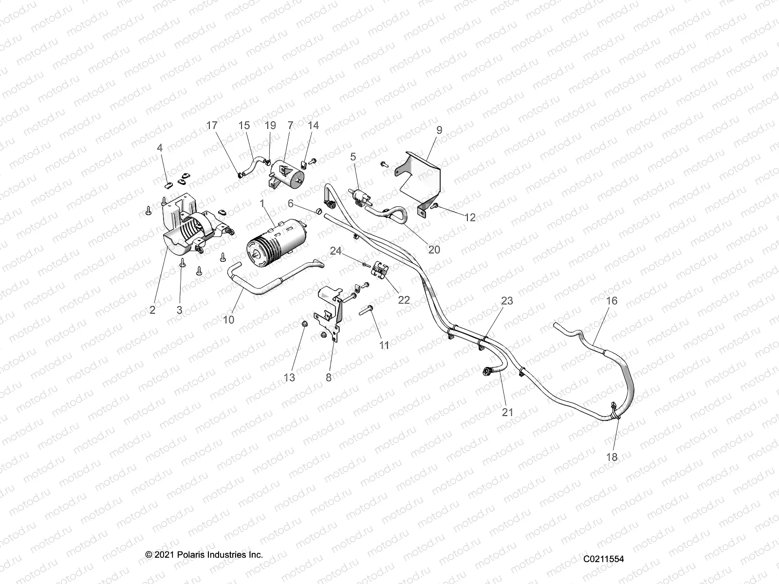 FUEL SYSTEM | FUEL SYSTEM, FUEL TANK EVAP SYSTEM. - A22SEZ57BN/BM (C0211554)