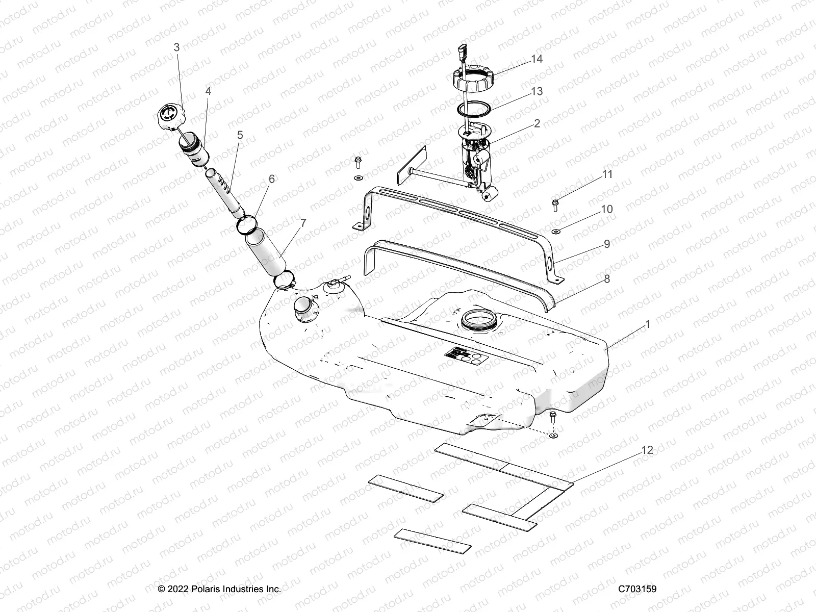 FUEL SYSTEM | FUEL SYSTEM, FUEL TANK - Z22RGE2KAG/BG/RGK2KAN/BN (C701162-01)
