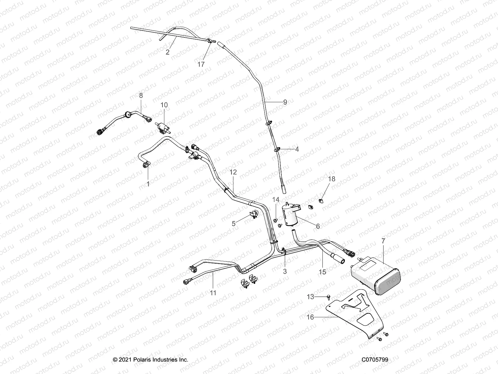 FUEL SYSTEM | FUEL SYSTEM, LINES, EVAP - Z22RAE92AD/AJ (C0705799)