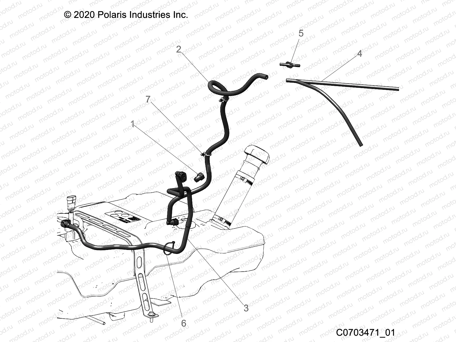 FUEL SYSTEM | FUEL SYSTEM, LINES, STD. - Z22RME2KAG/BG/K2KAN/BN