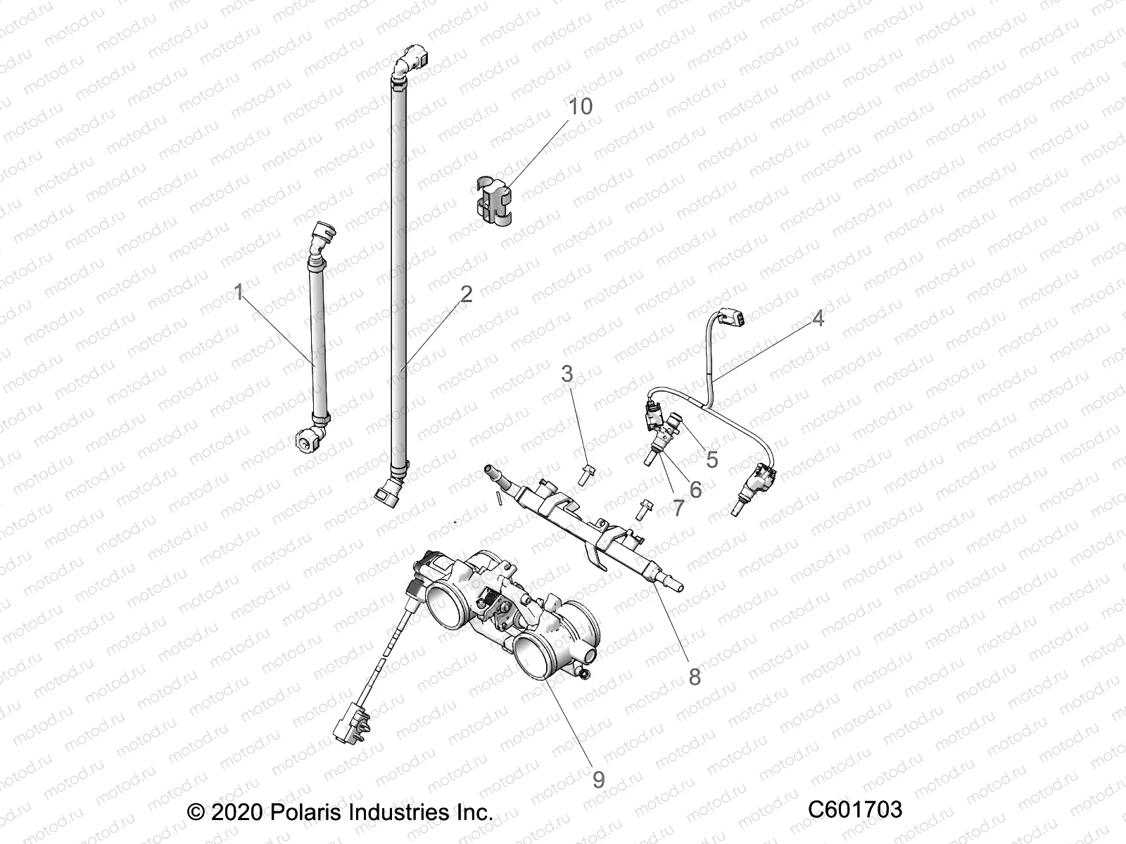 FUEL SYSTEM | FUEL SYSTEM, RAIL, LINES and THROTTLE BODY - S22MDX6DSA/6DEA (C601703)