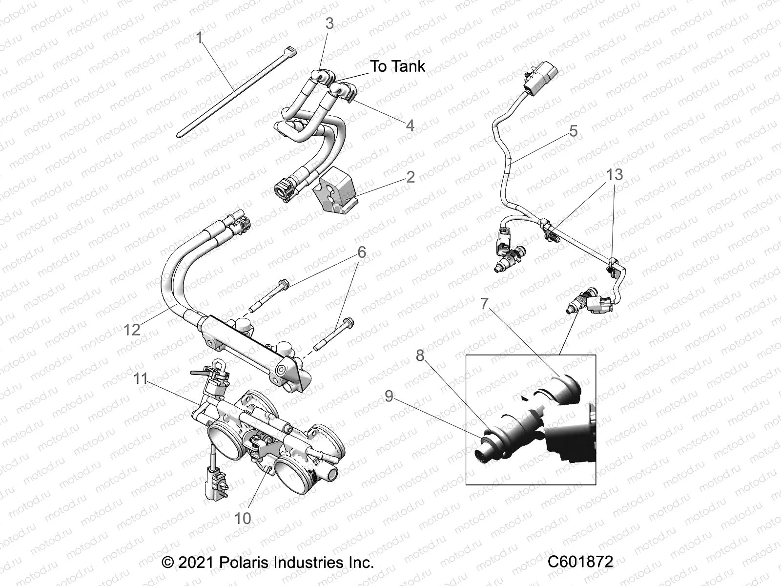 FUEL SYSTEM | FUEL SYSTEM, RAIL, LINES and THROTTLE BODY - S22TDL8RS/8RE ALL OPTIONS (C601872)