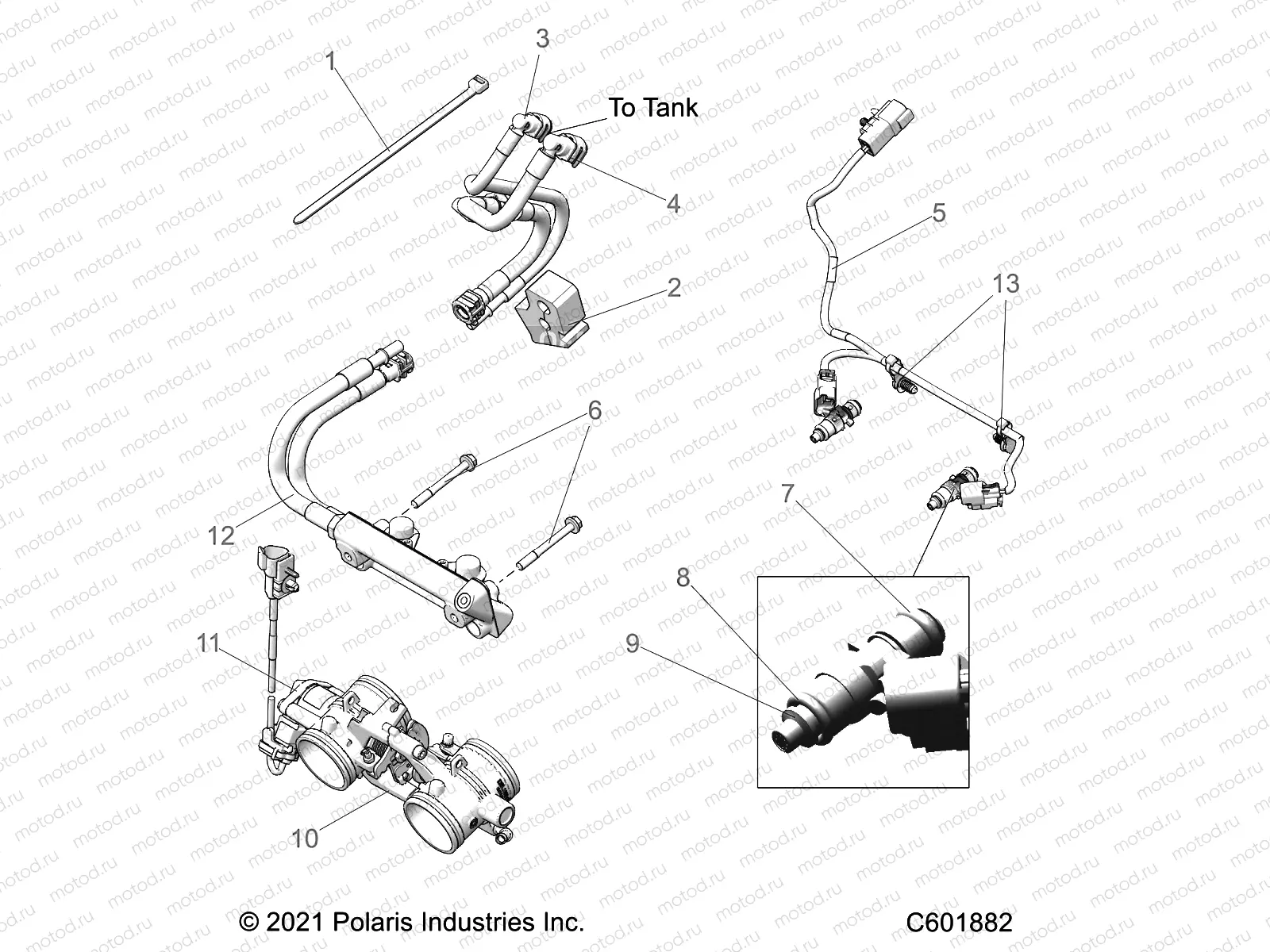 FUEL SYSTEM | FUEL SYSTEM, RAIL, LINES and THROTTLE BODY - S22TKL6RS/6RE ALL OPTIONS (600939C)