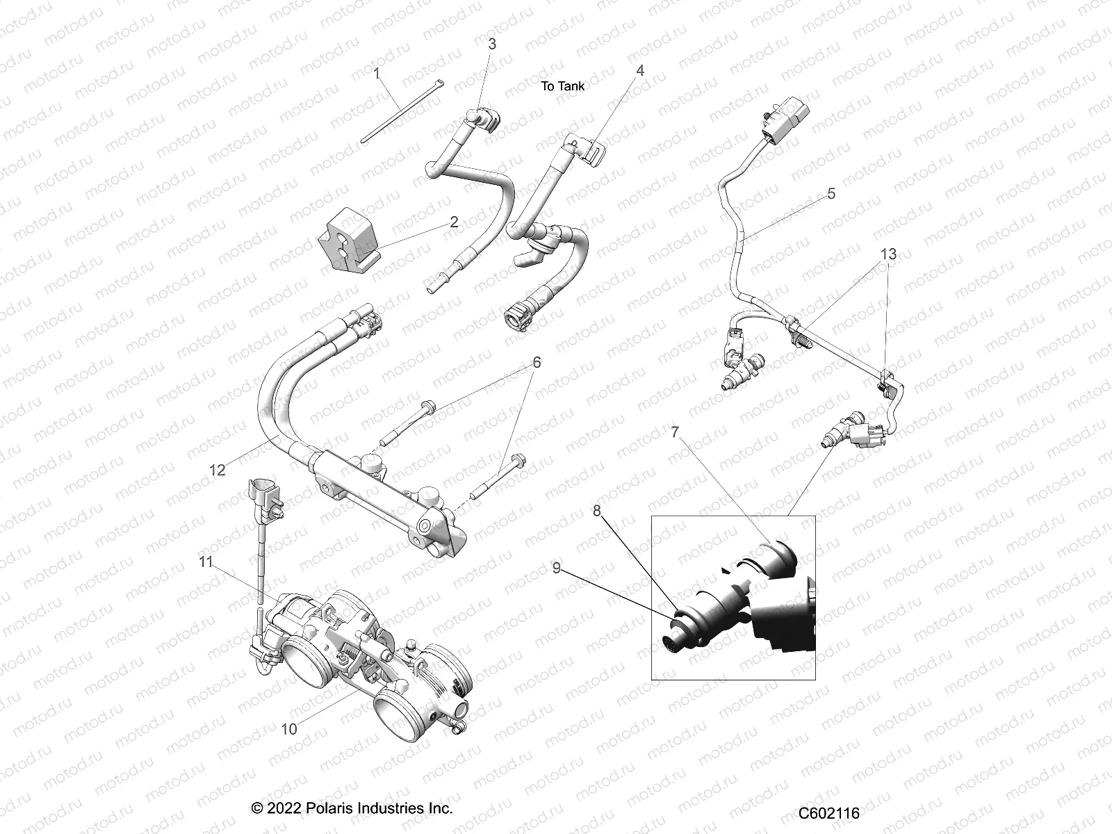 FUEL SYSTEM | FUEL SYSTEM, RAIL, LINES and THROTTLE BODY - S23TDH6RS (C602116)