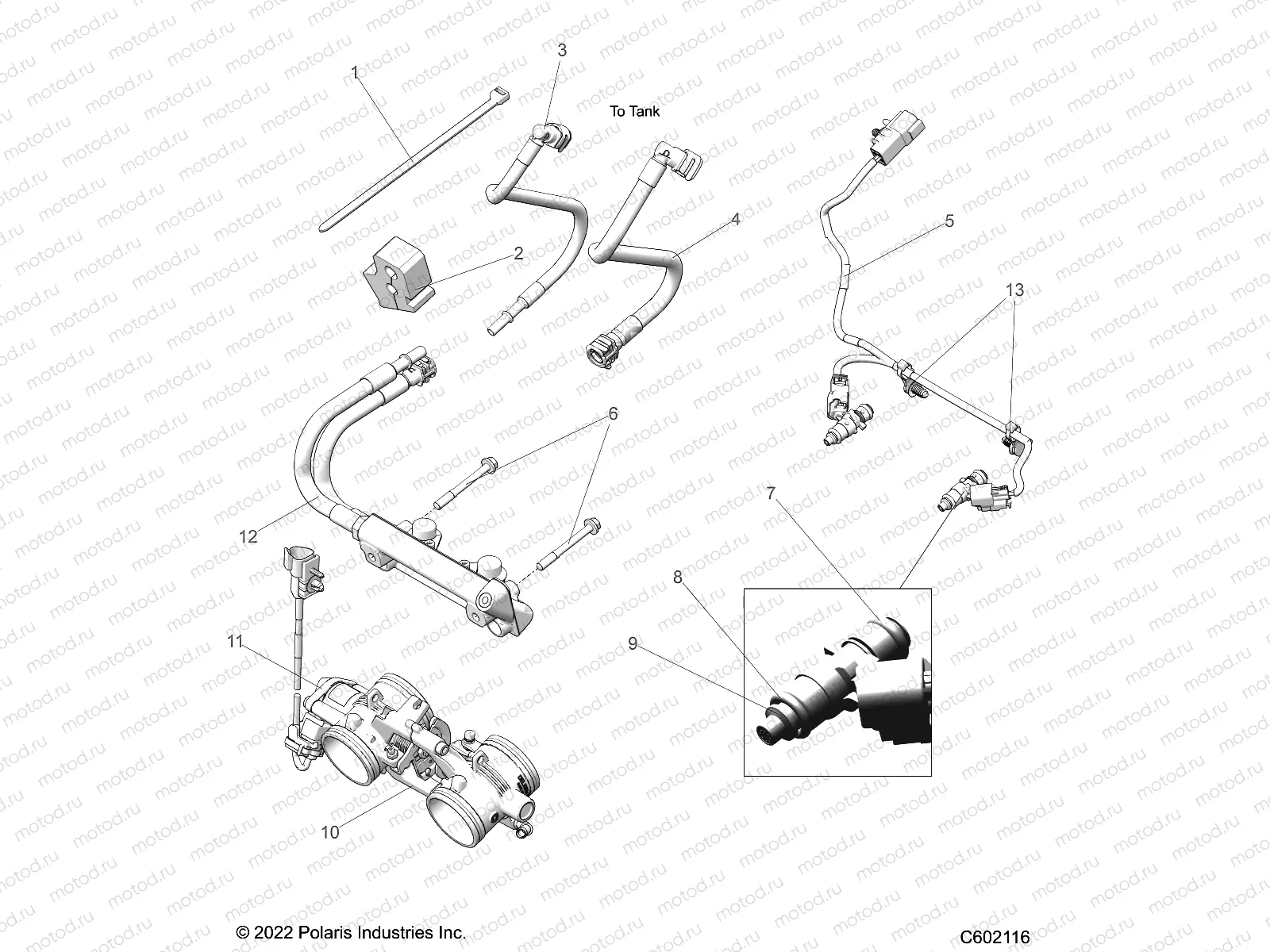 FUEL SYSTEM | FUEL SYSTEM, RAIL, LINES and THROTTLE BODY - S23TKP6RS (C602116)