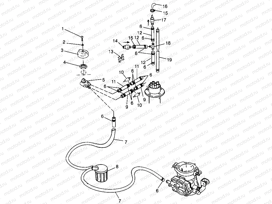 FUEL SYSTEM HURRICANE B964466 and Intl. HURRICANE I964466 (4935733573A010) | FUEL SYSTEM HURRICANE B964466 and Intl. HURRICANE I964466 (4935733573A010)