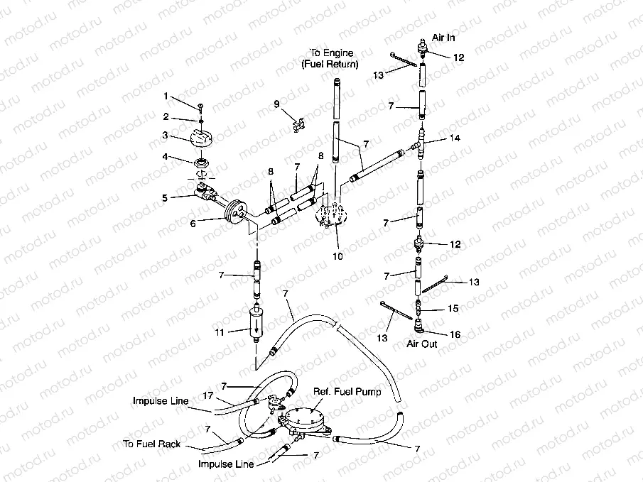FUEL SYSTEM SL 650 / B934058 (4924732473006A) | FUEL SYSTEM SL 650 / B934058 (4924732473006A)