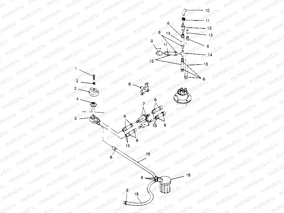 FUEL SYSTEM SL 650 STD B954358 (4932923292A010) | FUEL SYSTEM SL 650 STD B954358 (4932923292A010)