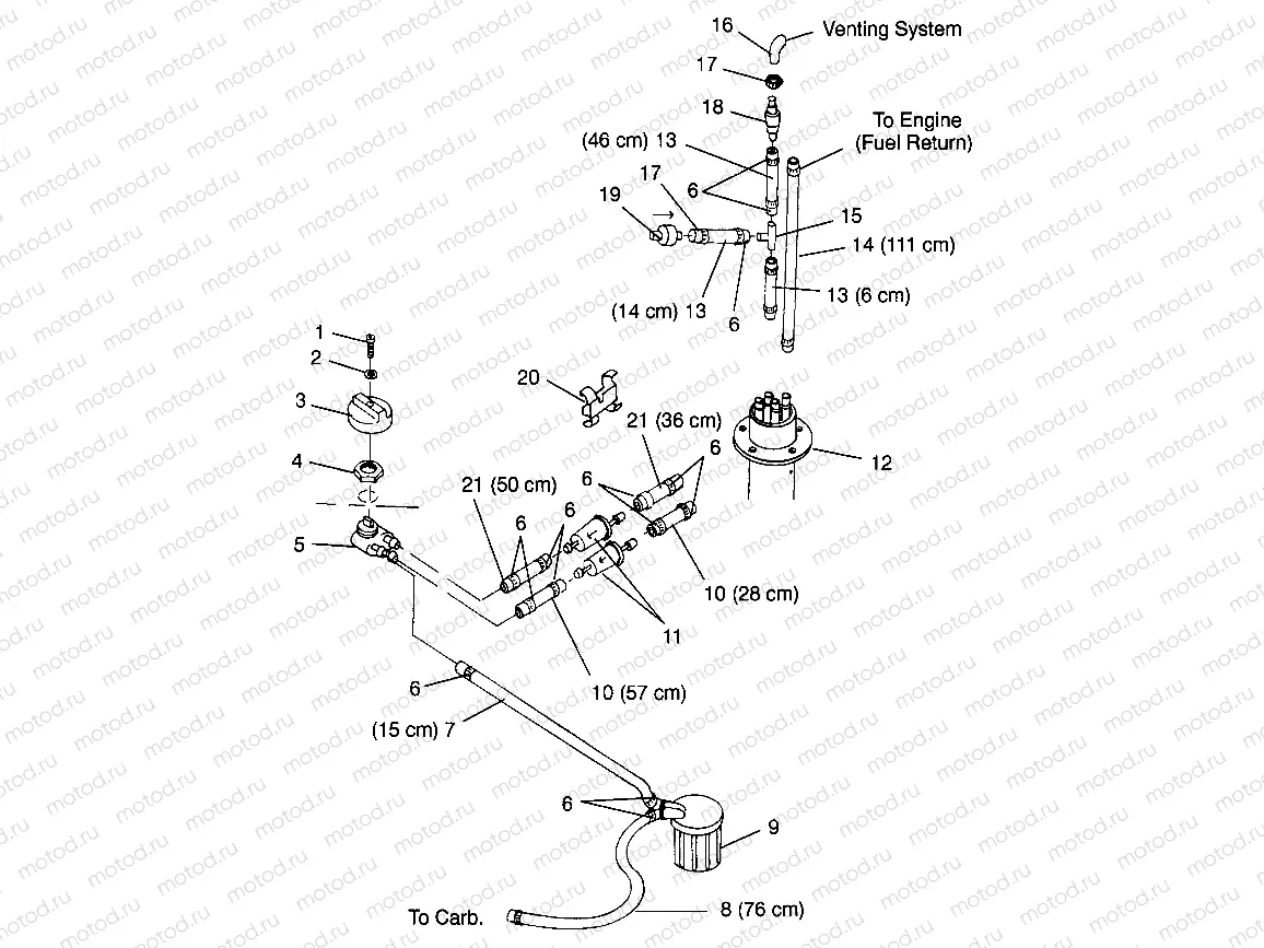 FUEL SYSTEM SLT 700 B964166 and  Intl. SLT 700 I964166 (4933923392A010) | FUEL SYSTEM SLT 700 B964166 and  Intl. SLT 700 I964166 (4933923392A010)