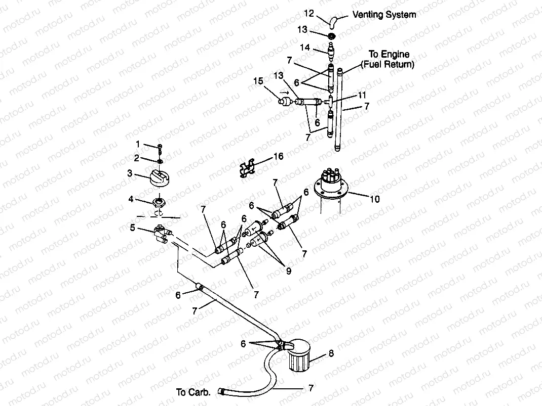 FUEL SYSTEM SLT 700 B974572 (4941124112A010) | FUEL SYSTEM SLT 700 B974572 (4941124112A010)