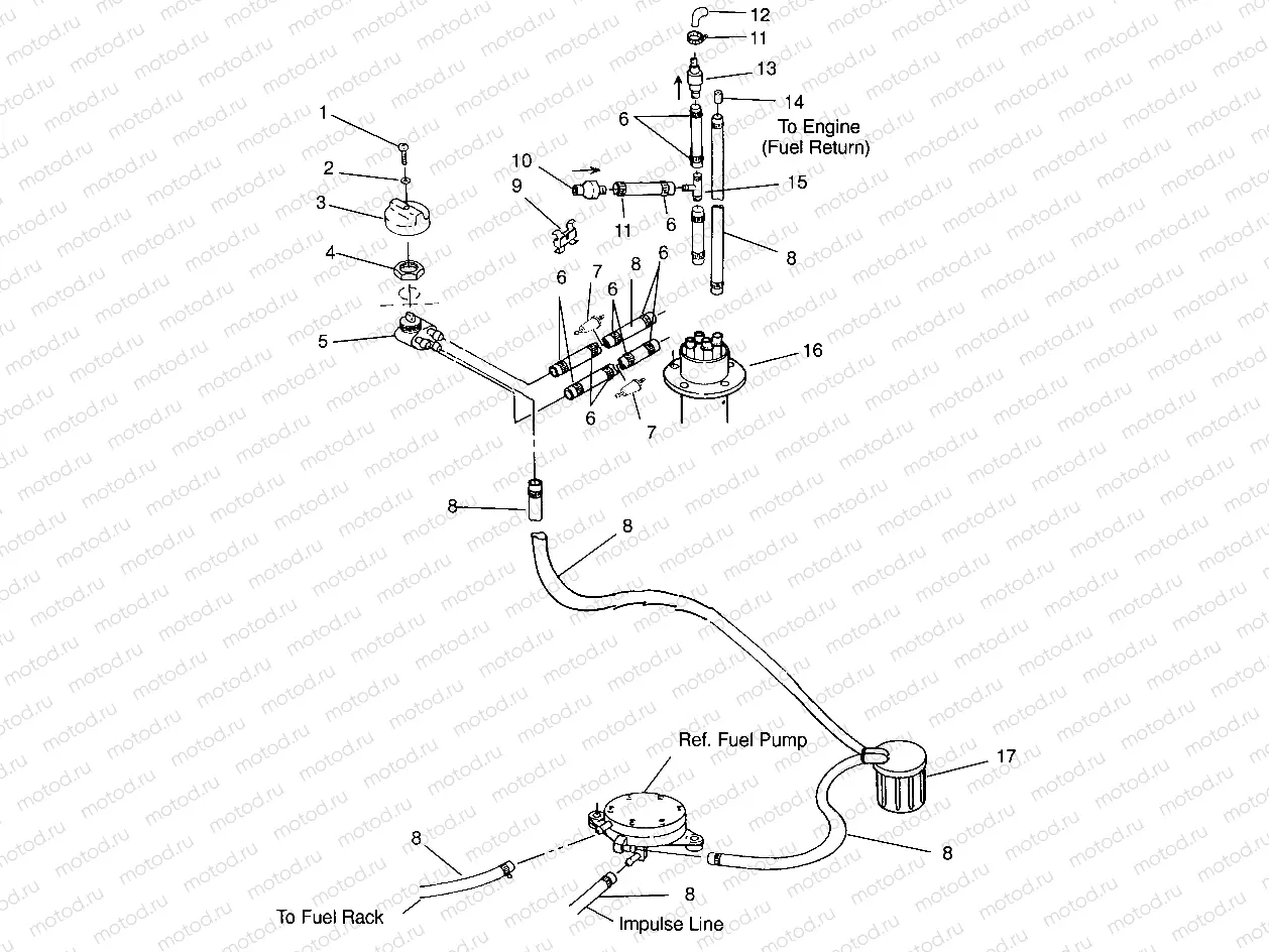 FUEL SYSTEM SLT 750 B954170 (4930563056A011) | FUEL SYSTEM SLT 750 B954170 (4930563056A011)
