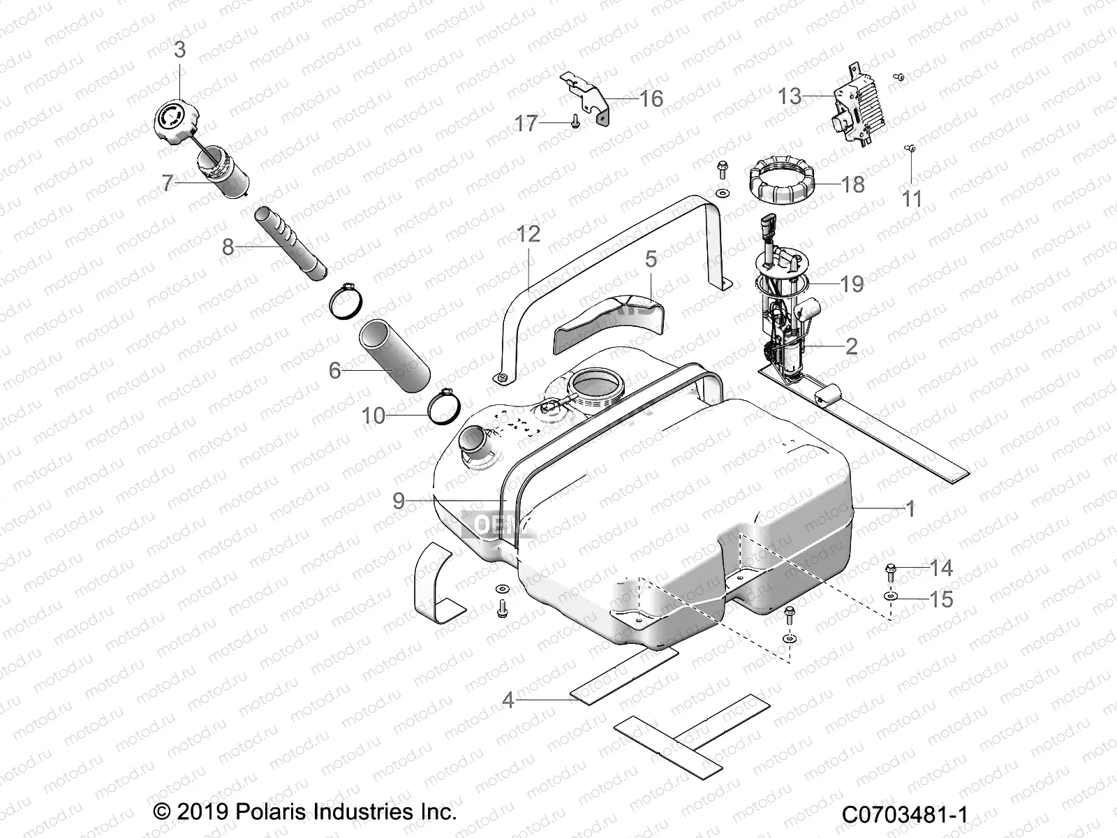 FUEL SYSTEMS | FUEL SYSTEMS, FUEL TANK - Z22M4C92AS/BS/Z92AS/BS (C0703481-1)