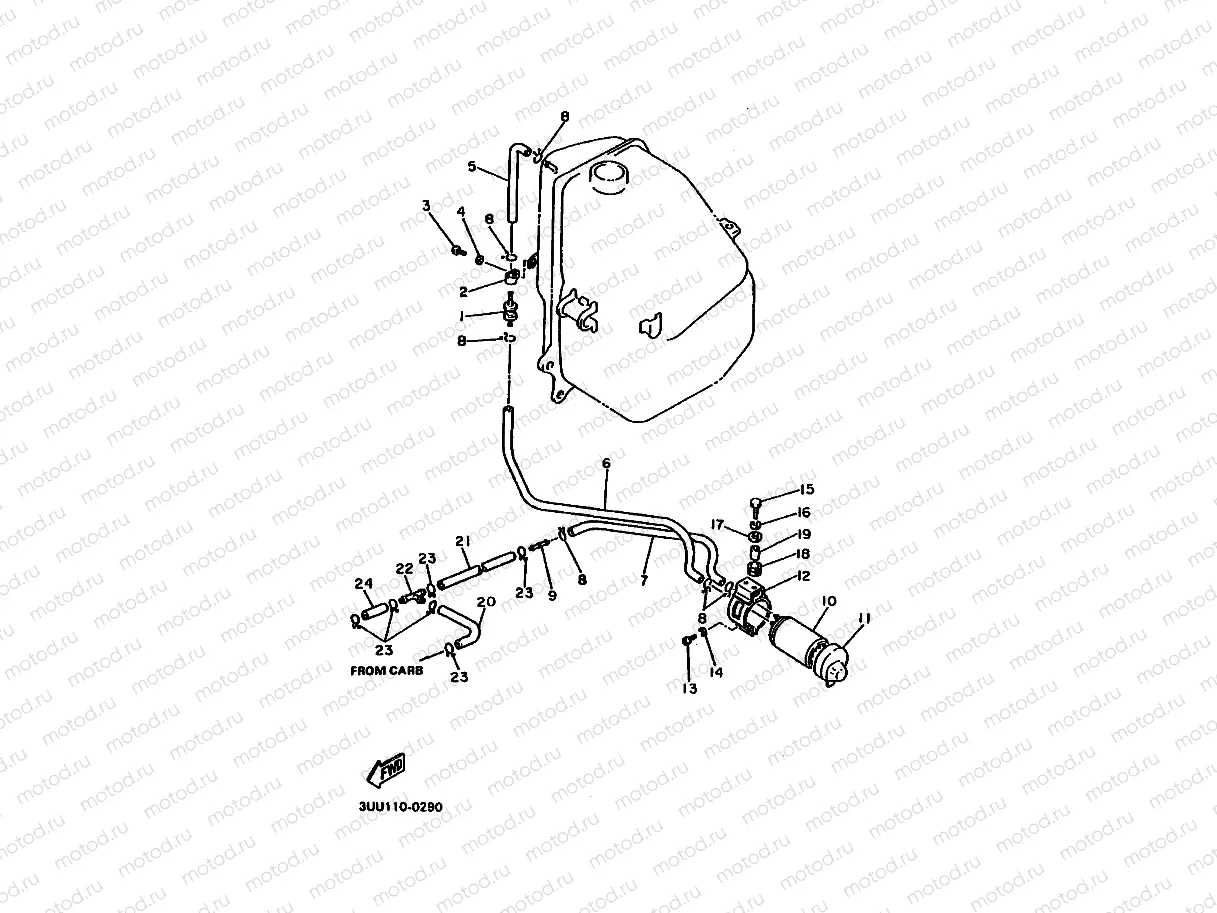 FUEL TANK 2 (FOR CALIF.)