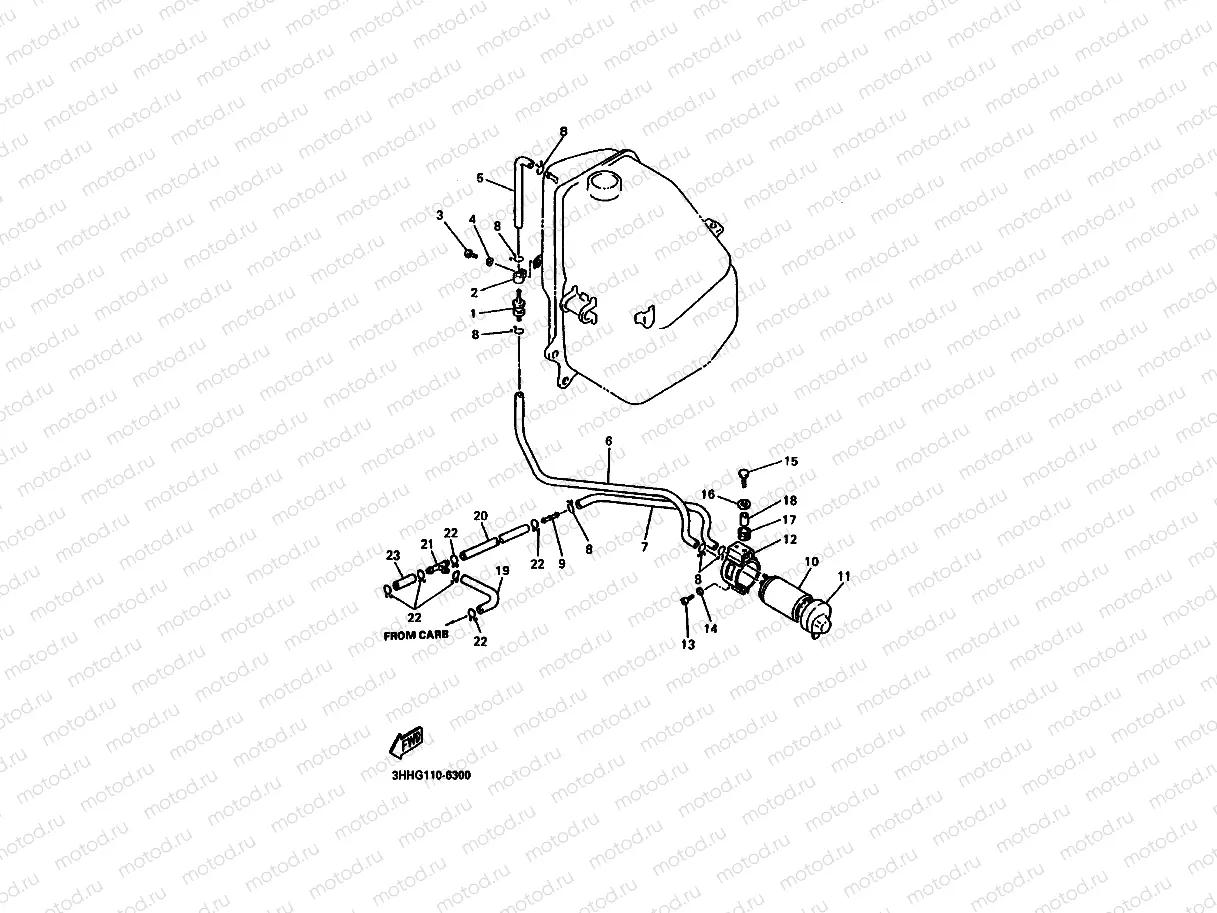 FUEL TANK 2 (FOR CALIF.)