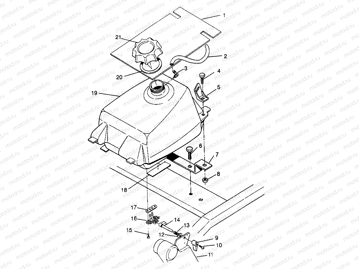 FUEL TANK 6X6 400L - W968740 and  6X6 400L Norwegian - N968740 (4935963596A013) | FUEL TANK 6X6 400L - W968740 and  6X6 400L Norwegian - N968740 (4935963596A013)