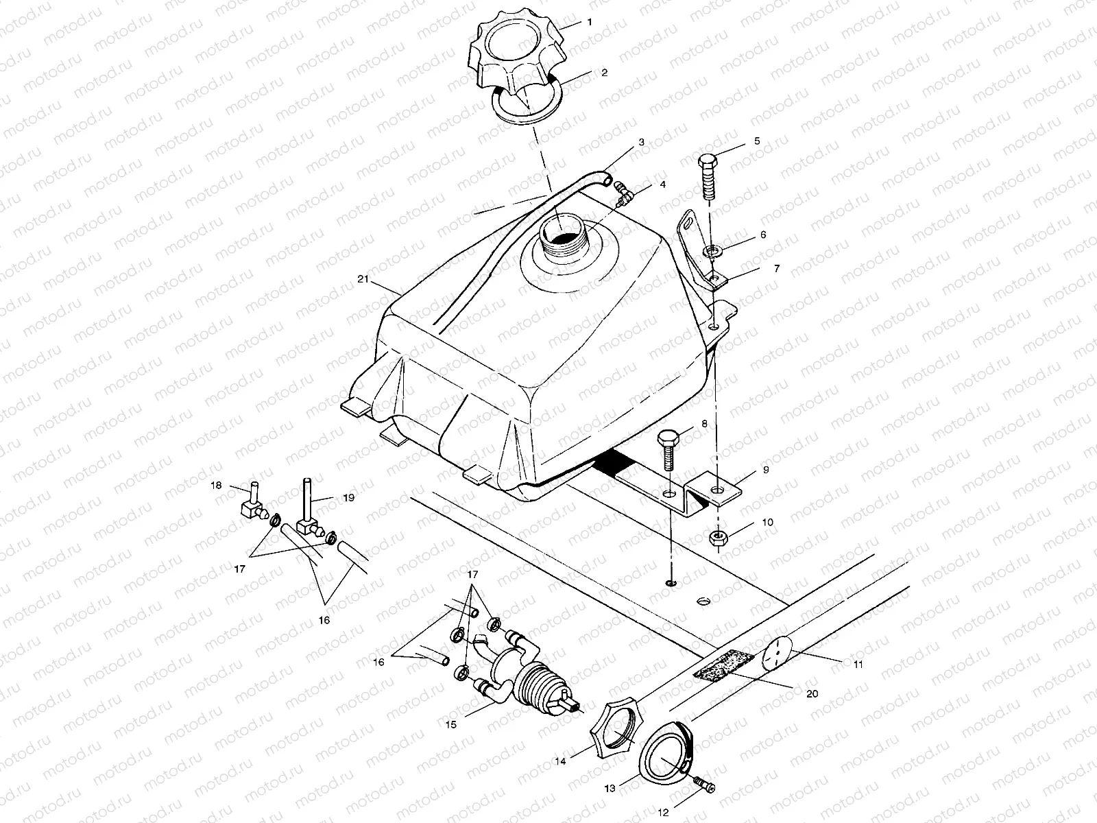 FUEL TANK - A00AG25CA (4954865486A011) | FUEL TANK - A00AG25CA (4954865486A011)