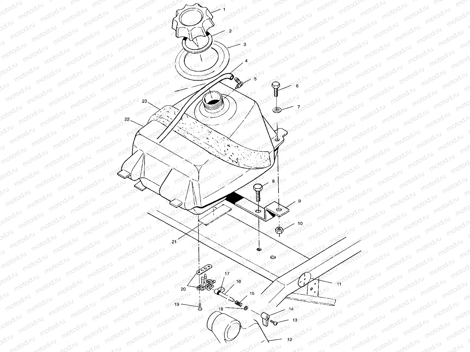 FUEL TANK - A00BA25CA (4954825482A012) | FUEL TANK - A00BA25CA (4954825482A012)