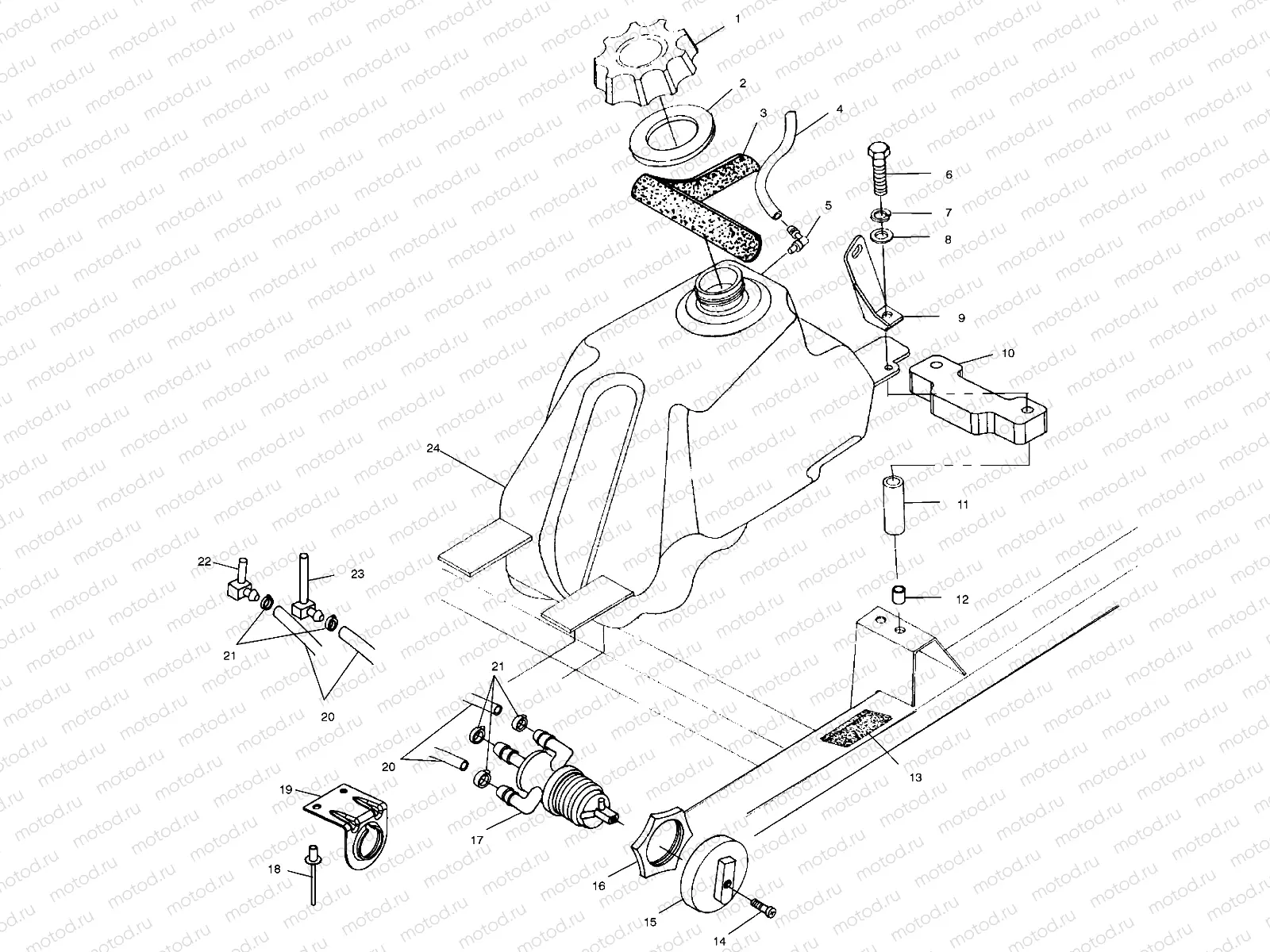 FUEL TANK - A00CB32AA (4949354935B002) | FUEL TANK - A00CB32AA (4949354935B002)